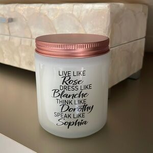 Scented GOLDEN GIRLS candle brand new in box